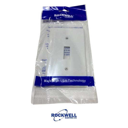 TAPA PLASTICA PARA INTERRUPTOR SENCILLO BLANCA