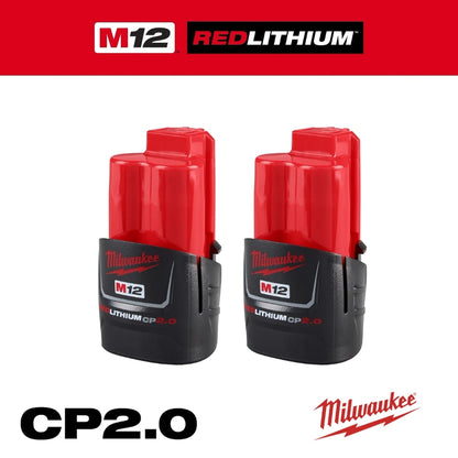 PACK 2 BATERIAS M12 REDLITHIUM CP2.0 MILWAUKEE 48-11-2422