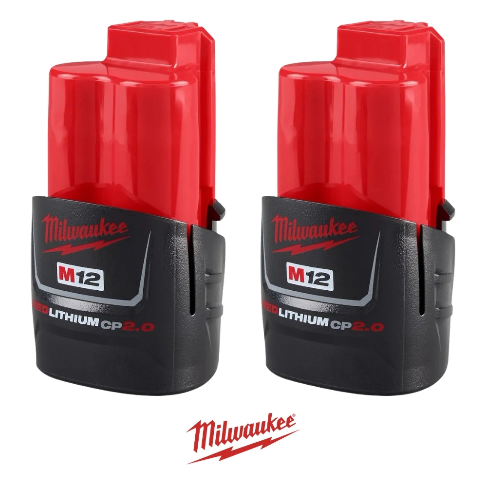 PACK 2 BATERIAS M12 REDLITHIUM CP2.0 MILWAUKEE 48-11-2422