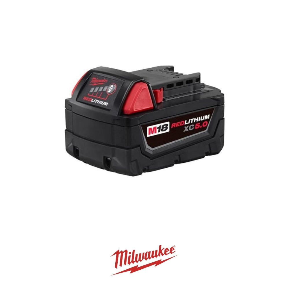 KIT DE CARGA  M18 CON 1 BATERIA XC5.0 Y 1 CARGADOR M18/M12 MILWAUKEE 48-59-1850