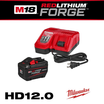 KIT DE CARGA  M18 REDLITHIUM FORGE HD12.0 CON 1 CARGADOR Y 1 BATERIA MILWAUKEE 48-59-1300