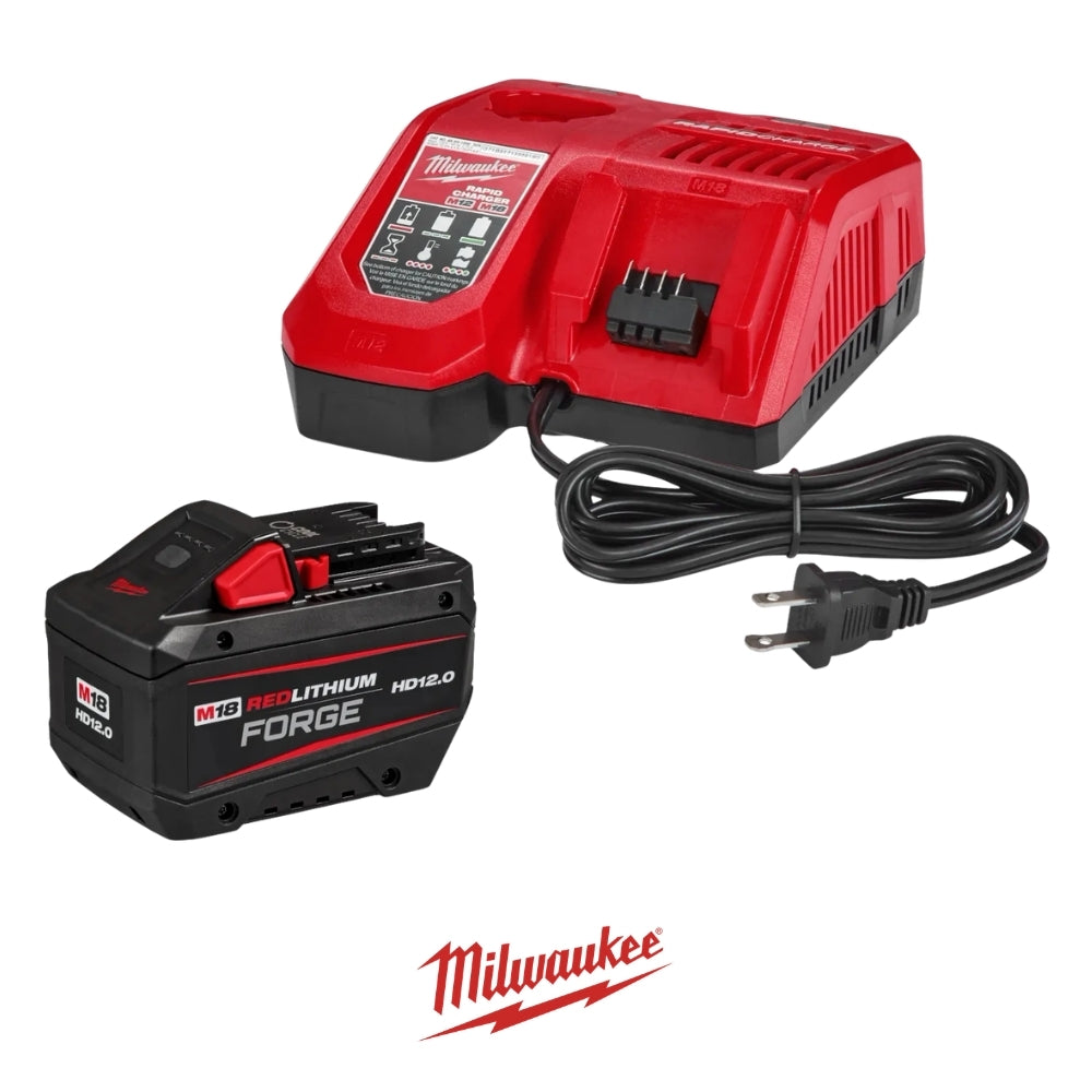 KIT DE CARGA  M18 REDLITHIUM FORGE HD12.0 CON 1 CARGADOR Y 1 BATERIA MILWAUKEE 48-59-1300