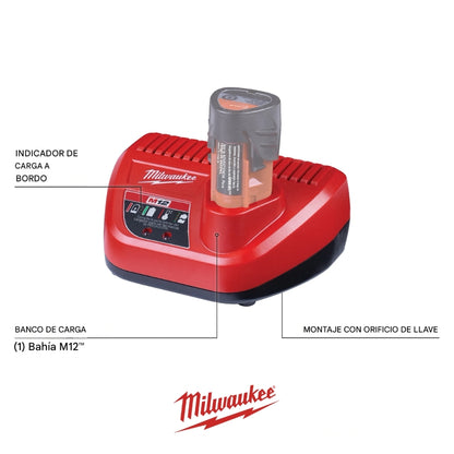 CARGADOR M12 LITIO-ION MILWAUKEE 48-59-2401
