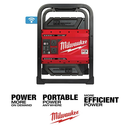 ESTACIÓN ENERGÍA PORTÁTIL MX FUEL 3600W/1800W MILWAUKEE MXF002-2XC