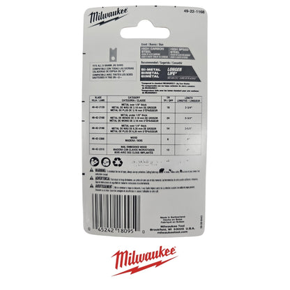 HOJAS SAWZALL ESPECIALES MILWAUKEE 49-22-1168