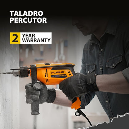 TALADRO PERCUTOR 1/2"  750W, 0-3300RPM  110V FURIUS