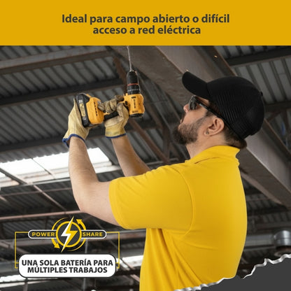 TALADRO PERCUTOR INALAMBRICO BRUSHLESS 1/2 PUL, 21V, 45Nm, FURIUS