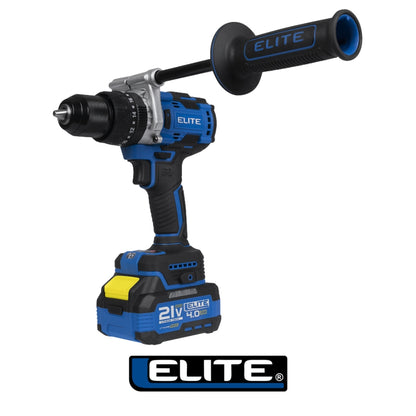 TALADRO ROTOMARTILLO PERCUTOR INALÁMBRICO 21V SIN ESCOBILLAS 1/2 IN 120Nm 1000W 2200 RPM 23200 BPM INCLUYE 1 BATERÍA 4AH, 1 BATERÍA 2AH, CARGADOR