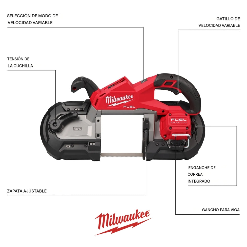 SIERRA DE BANDA DE CORTE PROFUNDO M18 FUEL MILWAUKEE 2929-20