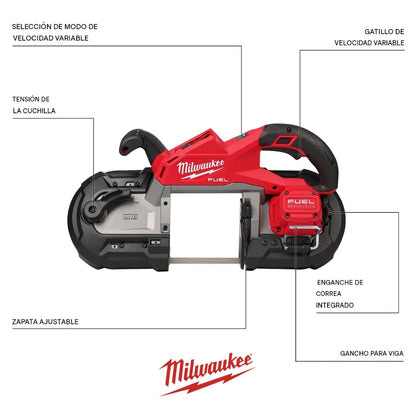 SIERRA DE BANDA DE CORTE PROFUNDO M18 FUEL MILWAUKEE 2929-20