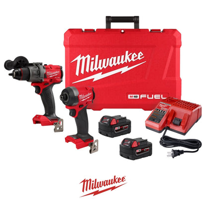 KIT DE TALADRO/ATORNILLADOR Y ATORNILLADOR DE IMPACTO M18 FUEL CON 2 BATERIAS Y CARGADOR MILWAUKEE 3697-22