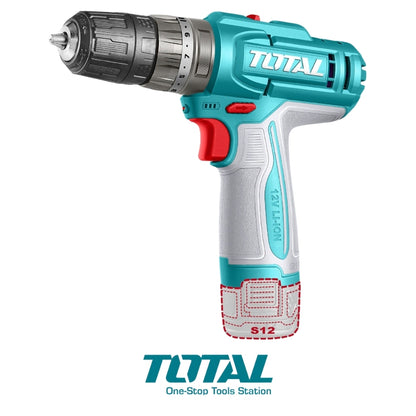TALADRO PERCUTOR INALÁMBRICO 12V 20NM TOTAL TIDLI12206
