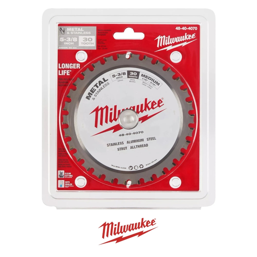 DISCO SIERRA CIRCULAR METAL E INOX MILWAUKEE 48-40-4070