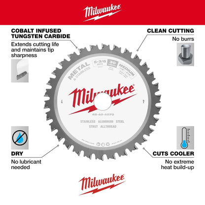 DISCO SIERRA CIRCULAR METAL E INOX MILWAUKEE 48-40-4070
