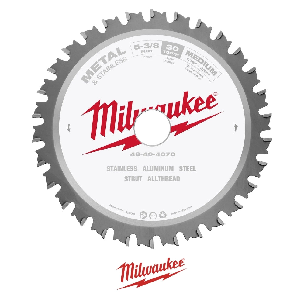 DISCO SIERRA CIRCULAR METAL E INOX MILWAUKEE 48-40-4070