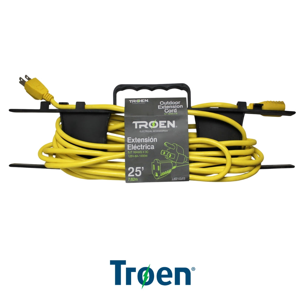 EXTENSION ELECTRICA 25 PIES 110V