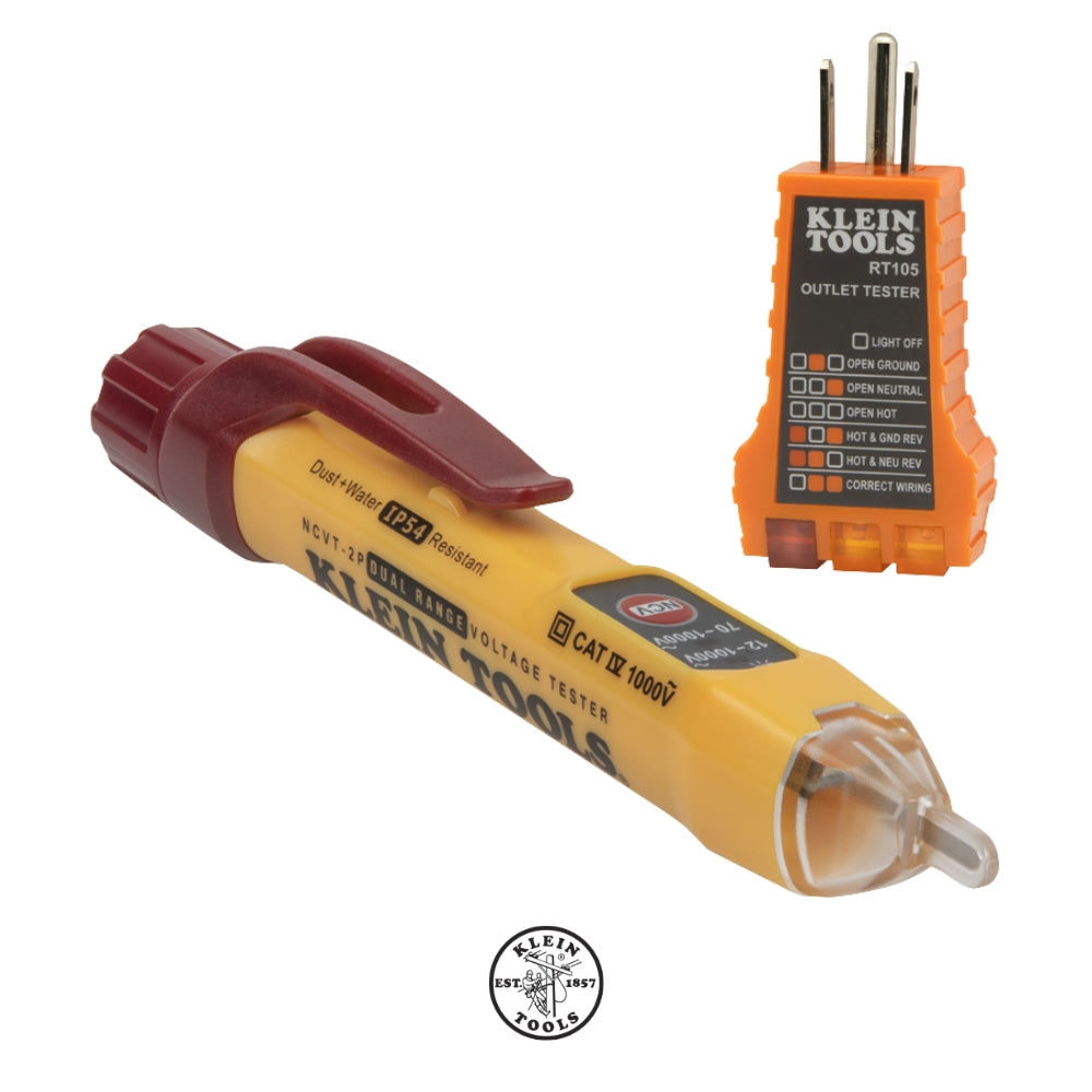 KIT PROBADOR DE CIRCUITO Y PROBADOR DE TOMACORRIENTE KLEIN TOOLS (3000537)