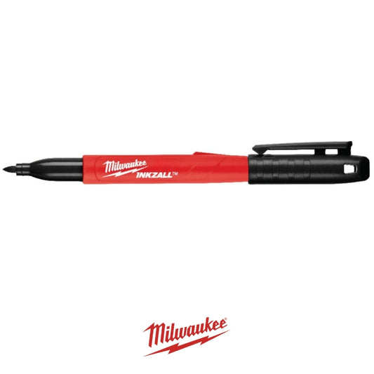 MARCADOR INKZALL PUNTA FINA NEGRO 2PK MILWAUKEE 48-22-3105