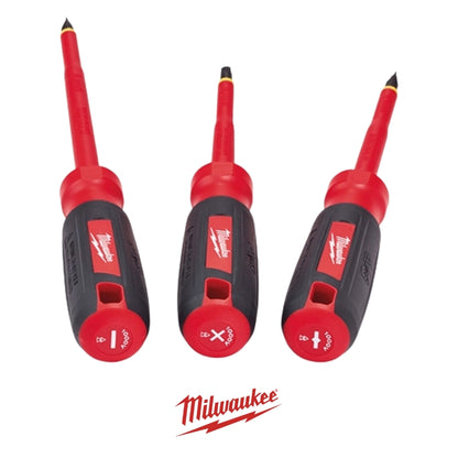 JUEGO DE 3 DESTORNILLADORES CON AISLAMIENTO 1000V MILWAUKEE 48-22-2202