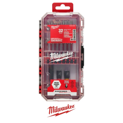 SET 32 PUNTAS SHOCKWAVE IMPACT DUTY MILWAUKEE 48-32-4004
