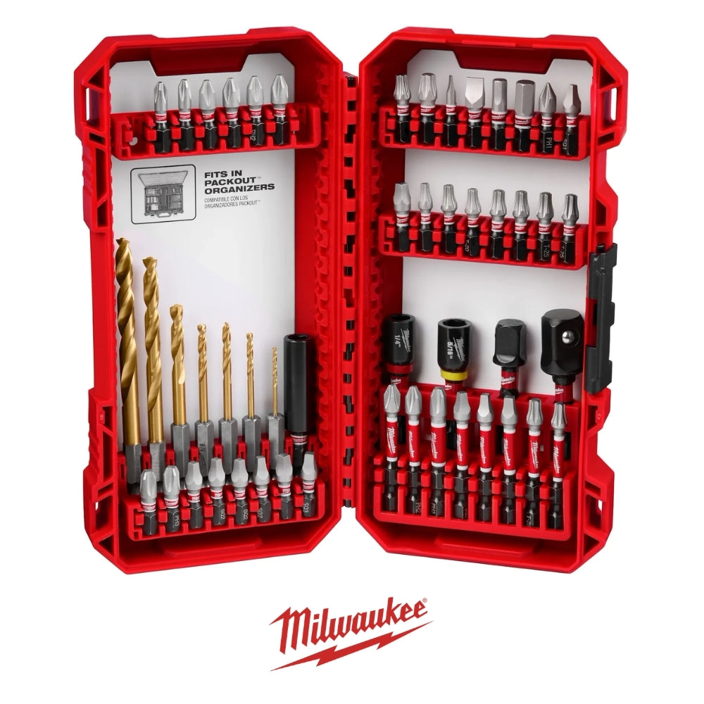 SET 50 PUNTAS SHOCKWAVE IMPACT DUTY MILWAUKEE 48-32-4013