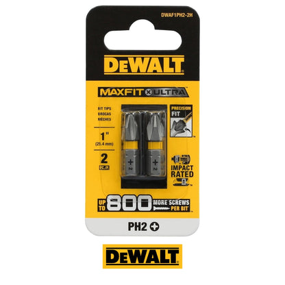 PACK PUNTA PHILLIPS #2 PARA ATORNILLADOR (DW2002Z) (DWAF1PH22H) DEWALT