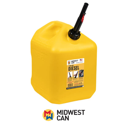 TANQUE PARA DIESEL 5 GAL APAGADO AUTOMATICO AMARILLO MIDWEST CAN 8610