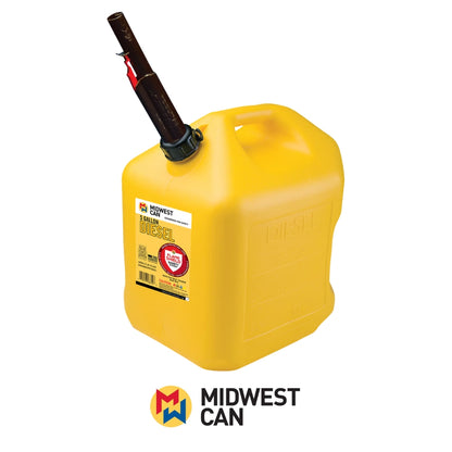 TANQUE PARA DIESEL 5 GAL APAGADO AUTOMATICO AMARILLO MIDWEST CAN 8610