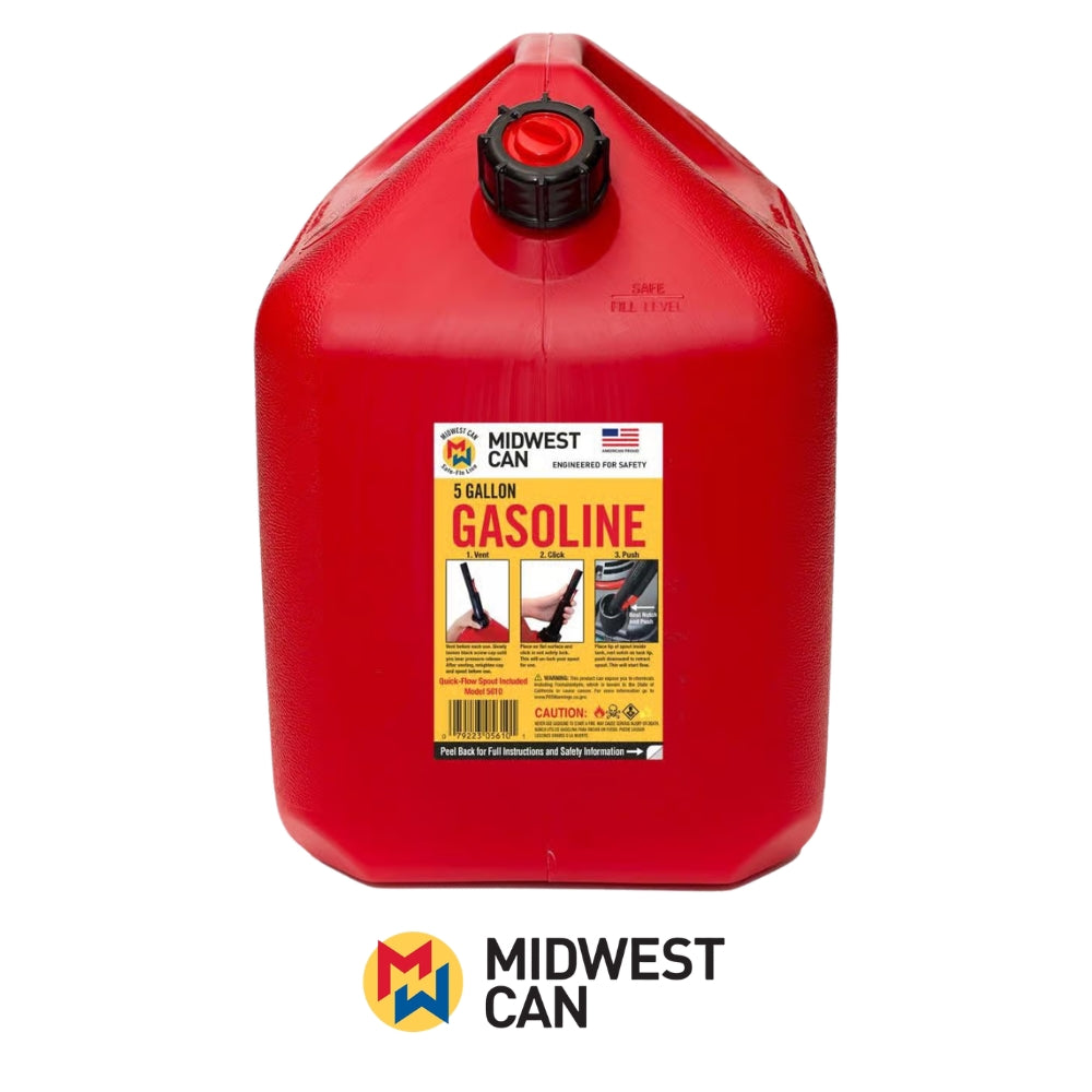 TANQUE PARA GASOLINA 5 GAL APAGADO AUTOMATICO MIDWEST CAN 5610