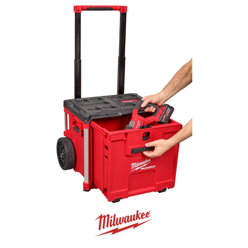 CAJA PACKOUT RODANTE CON CAJONES MILWAUKEE 48-22-8420