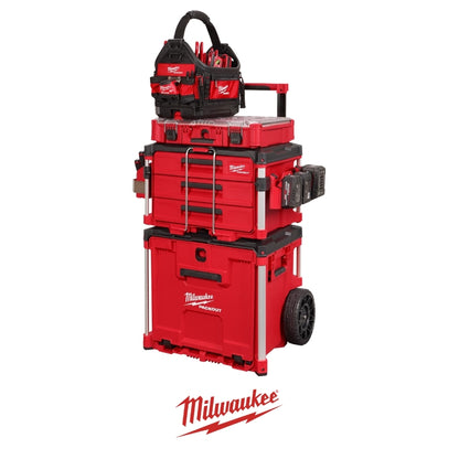 CAJA PACKOUT RODANTE CON CAJONES MILWAUKEE 48-22-8420