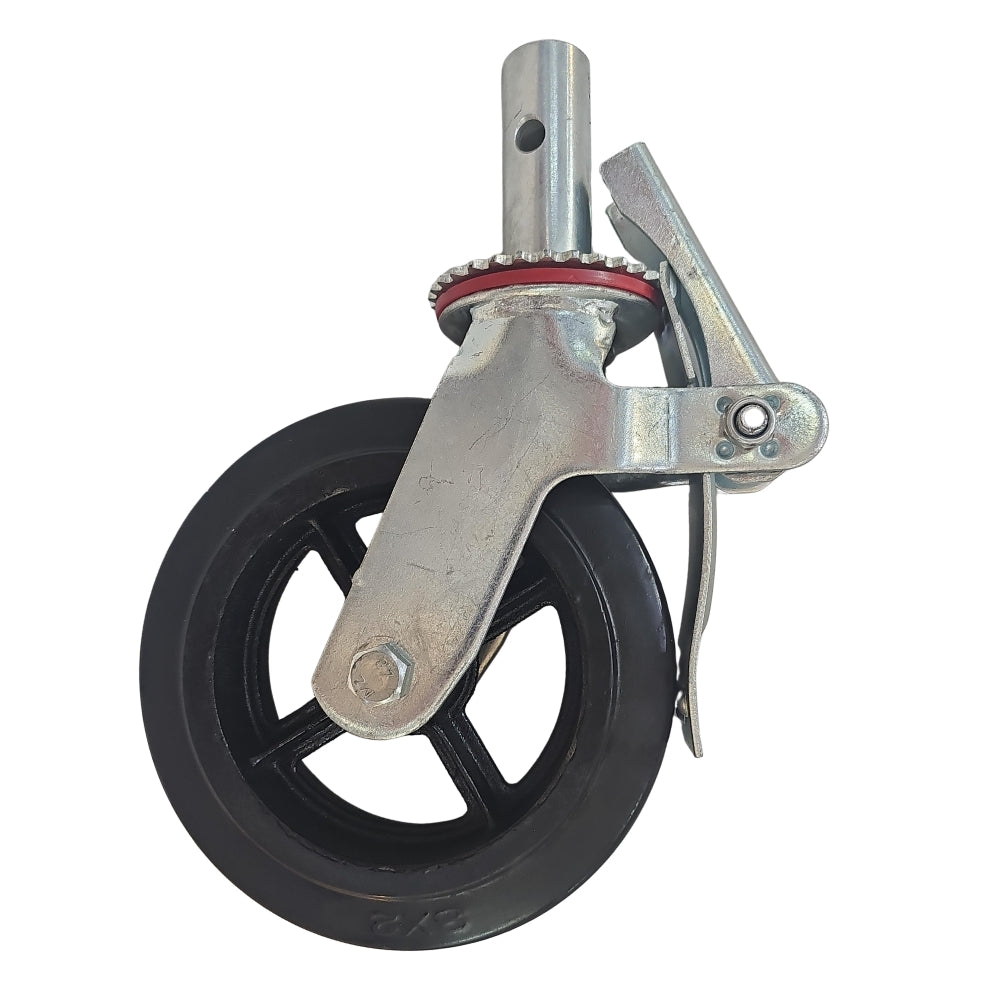 RODAJA DE  CAUCHO GIRARORIA  PARA ANDAMIO  8 PULGADAS X 2 PULGADAS  360 KILOGRAMOS K.K. MIDAS
