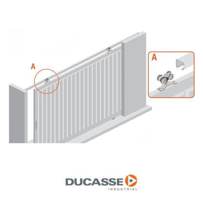 CORREDERA D-100 CAJA DE 2 UNIDADES 100 KILOGRAMOS DUCASSE