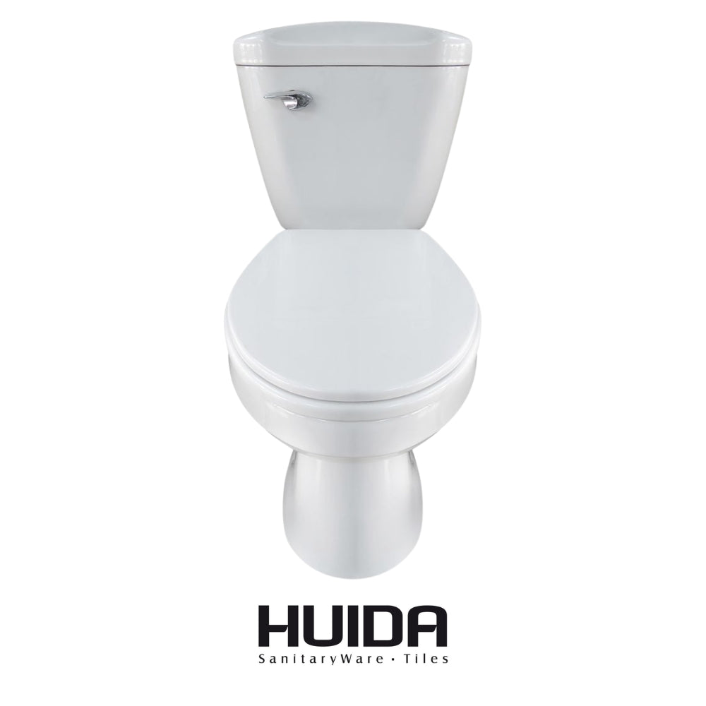 INODORO DOS PIEZAS ELONGADO COLOR BLANCO HUIDA