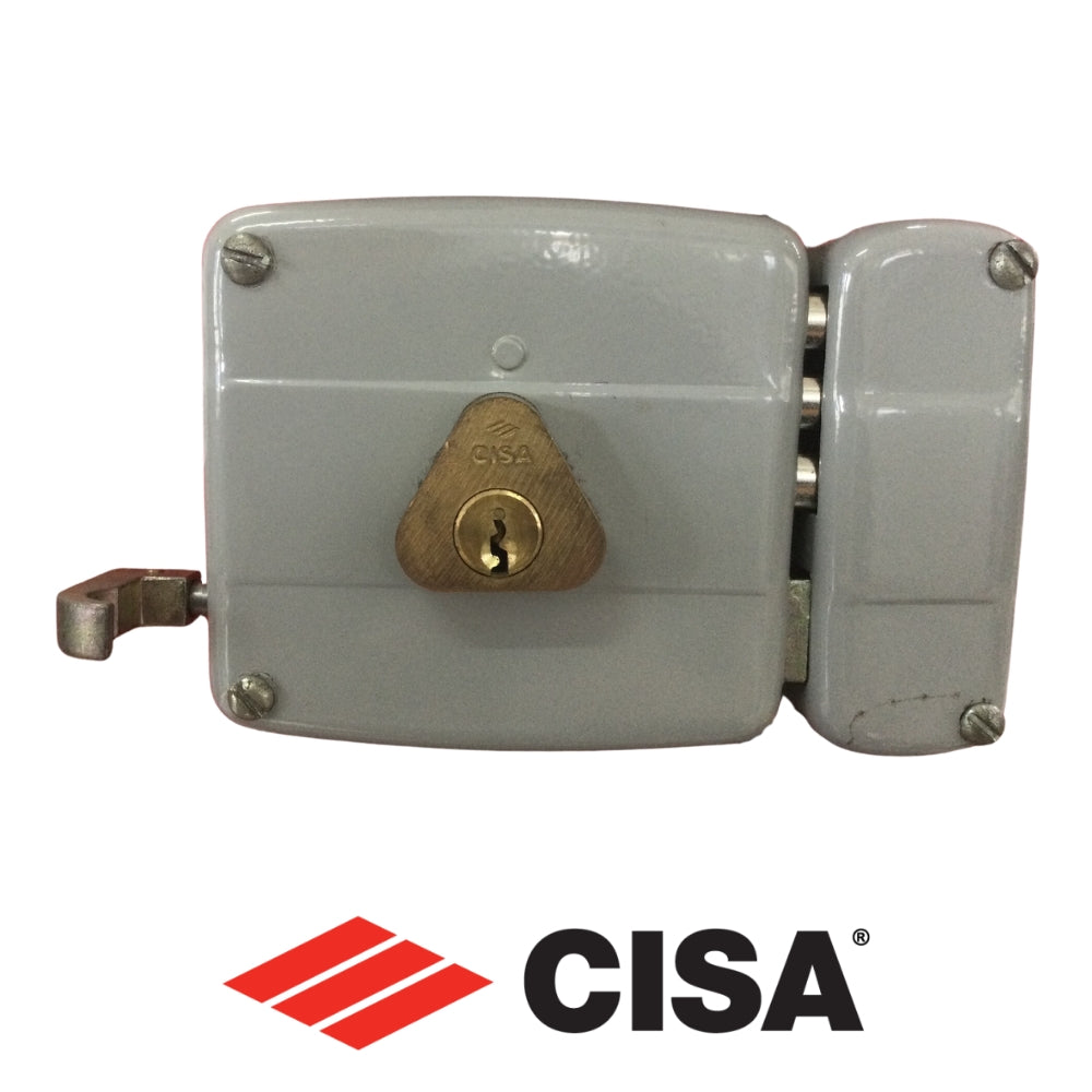 CERRADURA DE SOBREPONER GRIS 3 PULGADAS X 3 PULGADAS TRIPLE SEGURO DERECHA 12640305 CISA