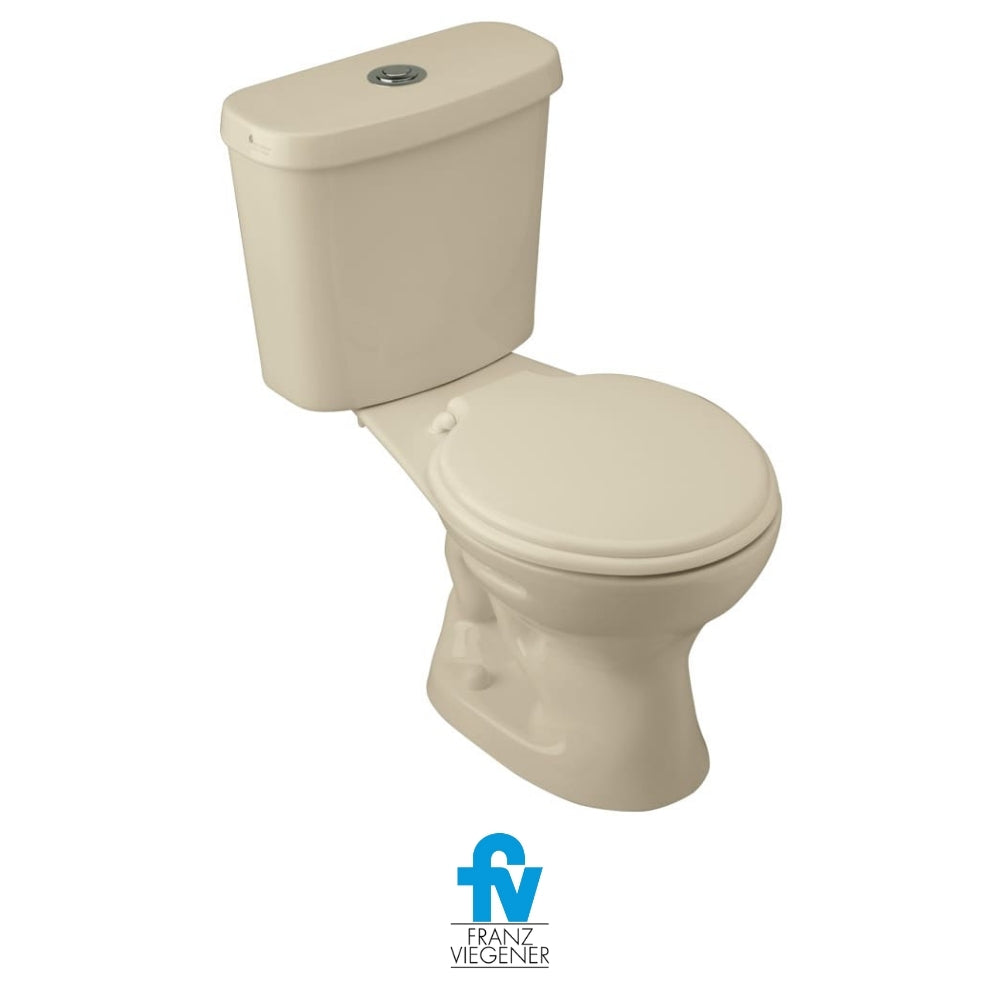 INODORO FV DOS PIEZAS ROMA SIMPLE DESCARGA BOTÓN COLOR BONE E113-E-BO
