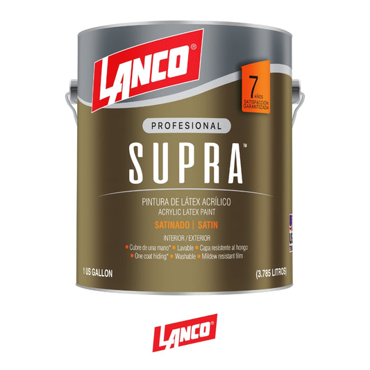 PINTURA BASE PARED SUPRA SATIN PASTEL GL VA3681-4 LANCO