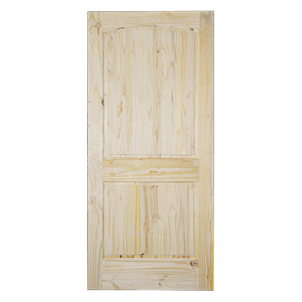 PUERTA PARA INTERIOR DE PINO CON NUDOS 2 PANELES  (3X7)