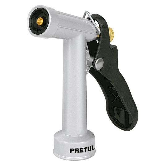 PISTOLA METALICA DE RIEGO  DE 4 PULGADAS CON CLIP PRETUL