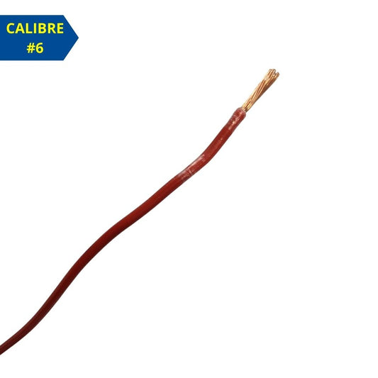 CABLE THHN #6AWG ROJO