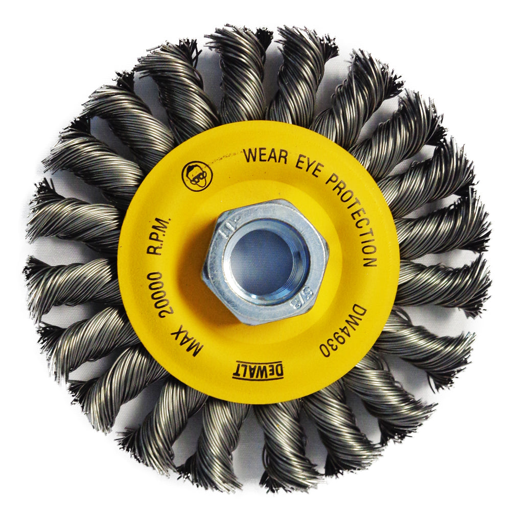 CEPILLO CIRCULAR DE ALAMBRE RETORCIDO  4 PULGADAS X 5/8 PULGADAS DW4930 DEWALT