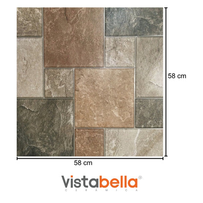 PISO CERAMICO ANTIDESLIZANTE VISTABELLA HD 5900 58X58CM 2.32M2/CAJA