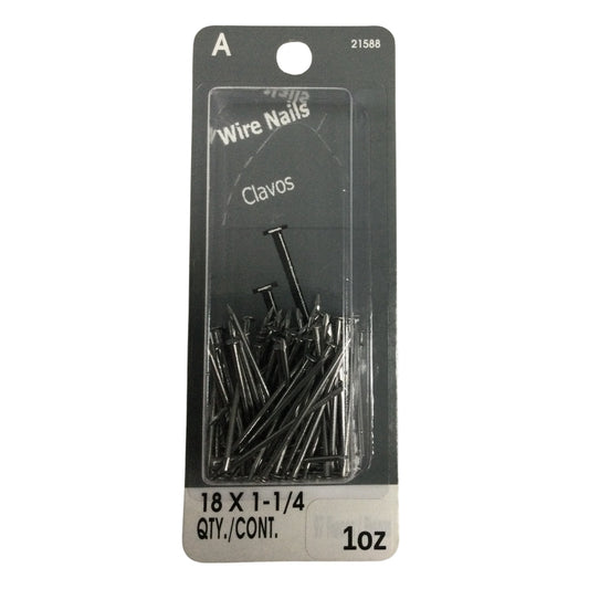 CLAVO DE ALAMBRE CON CABEZA 18GA x 1-1/4 PULGADAS