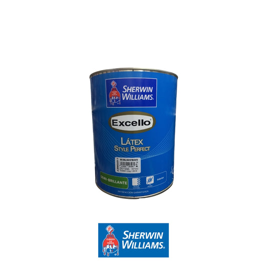 PINTURA LATEX SEMI BRILLANTE BASE EXTRA WHITE EXCELLO STYLE PERFECT GL A20WSA51-1 SHERWIN WILLIAMS