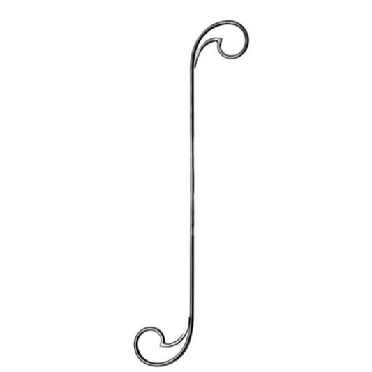 PANEL DE HIERRO FORJADO 12MM X 350MM X 1000MM - 1054/2
