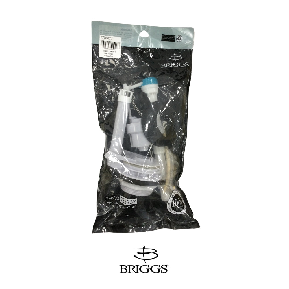 KIT REPUESTO TANQUE INODORO BRIGGS (ELONGADO MAXIMA)