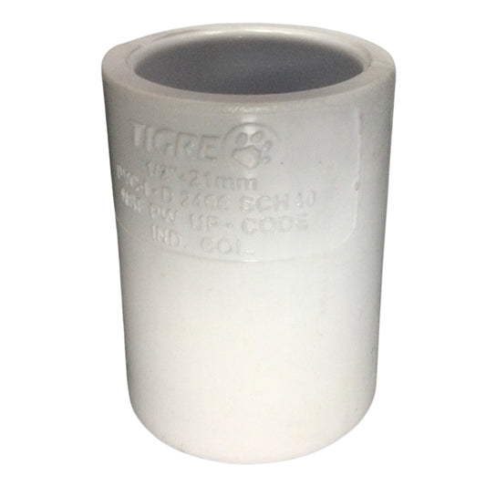 UNION PVC 12MM-1/2 PULGADAS PRESION SCH-40 C/C