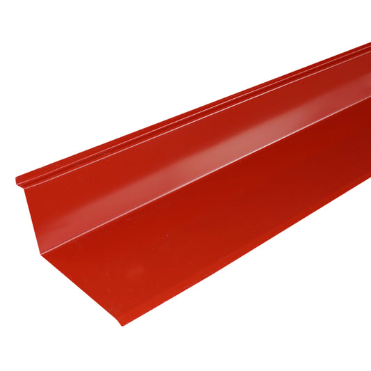 FLASHING ESMALTADO ROJO 1/2 PULGADA X 1/2 PULGADA X 4 PULGADAS X 7 PULGADAS X 8 PIES CALIBRE 26