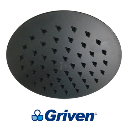 CABEZA DE DUCHA CABEZA REDONDA 6 IN NEGRA GRIVEN GV-SHB6-R
