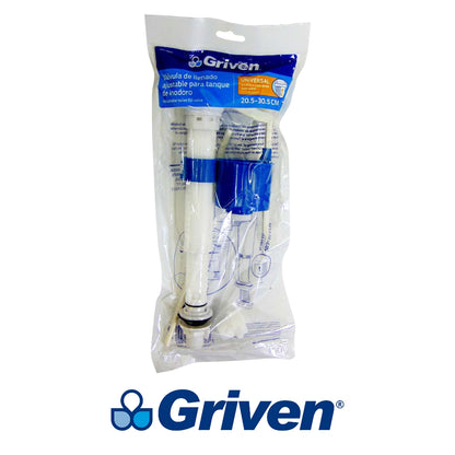 VALVULA DE LLENADO AJUSTABLE UNIVERSAL PARA TANQUE DE INODORO GRIVEN A367-MP016